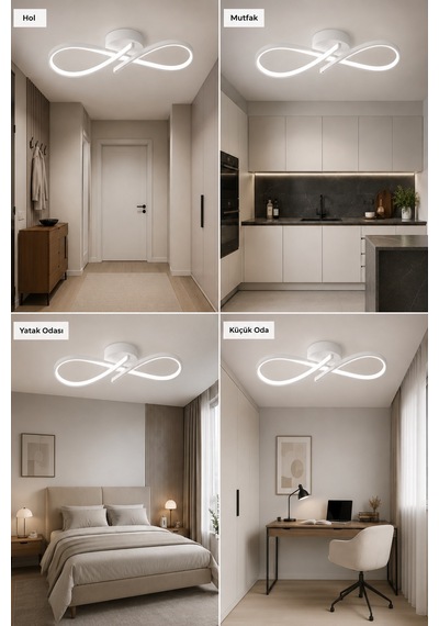 AvizeGO Hena Led Plafonyer Avize Beyaz Işık