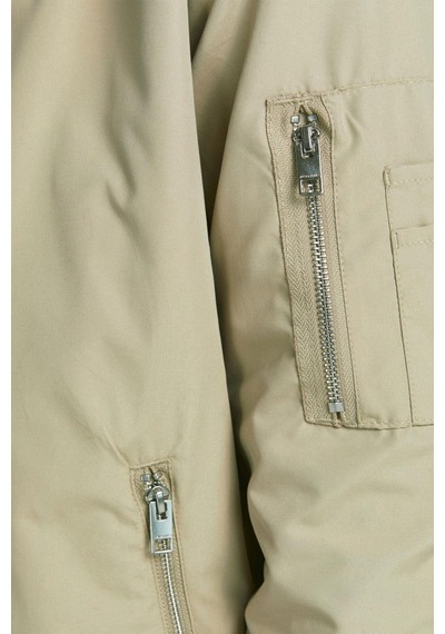Jack & Jones Erkek Günlük Rush Bomber Ceket - 12165203 Bej