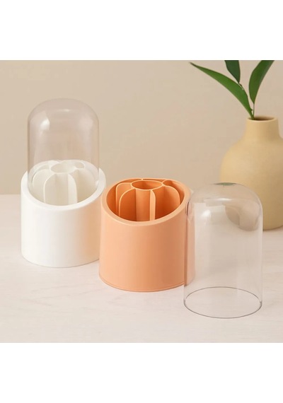Jenerik 7 Bölmeli Kapsül Organizer Plastik Hazne, Mika Kapak Çok Renkli
