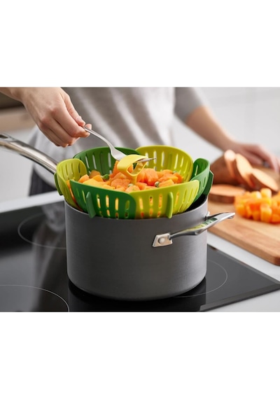 Joseph Joseph 45030 Bloom Katlanır Buharda Pişirme Sepeti - Yeşil