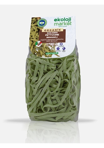 Ekoloji Market Organik Ispanaklı Fettucine Makarna 250 G