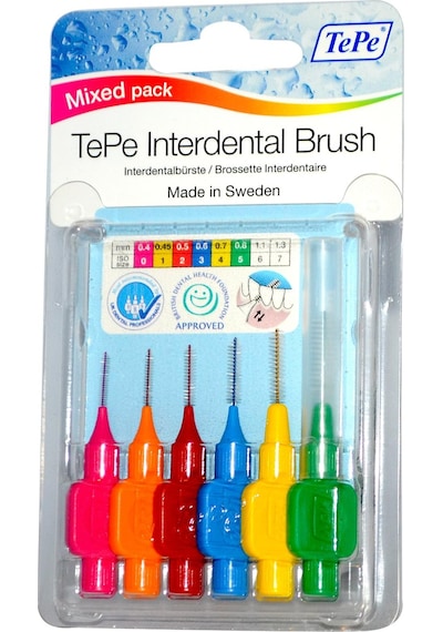 Tepe Interdental Arayüz Fırçası Karışık Set 6'lı