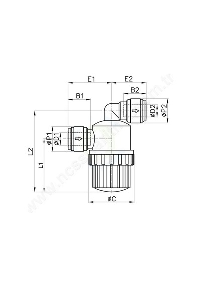 Cdc Hbmu 3/8 Inç Giriş Çıkışlı Yıkanabilir Mini Filtre