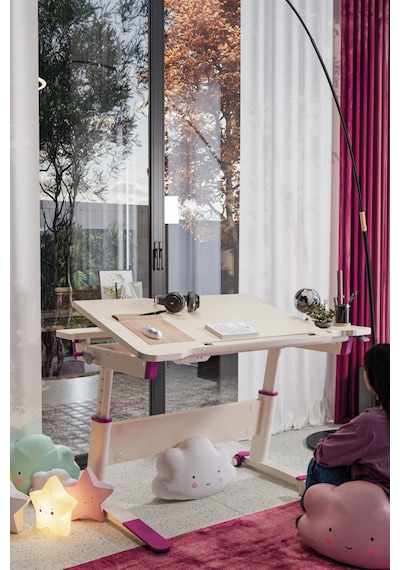 Sirius Simple Yükseklik Ve Eğim Ayarlı, Bilgisayar Ve Ofis Masası, Modern Ekru Çalışma Masası Fuşya Gri Sirius Simple Yükseklik Ve Eğim Ayarlı, Bilgisayar Ve Ofis Masası, Modern Ekru Çalışma Masası Fuşya Gri