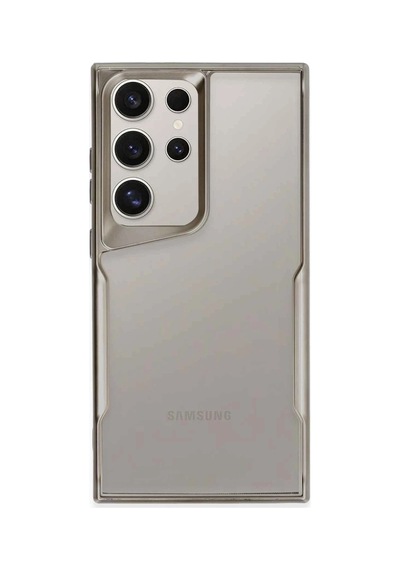 Samsung Galaxy Uyumlu S25 Ultra Kılıf Boyi Silikon Kapak - Titan Gri Bz8683140830885