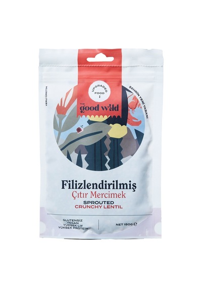 4 Adet The Good Wild Filizlendirilmiş Çıtır Mercimek 150 G