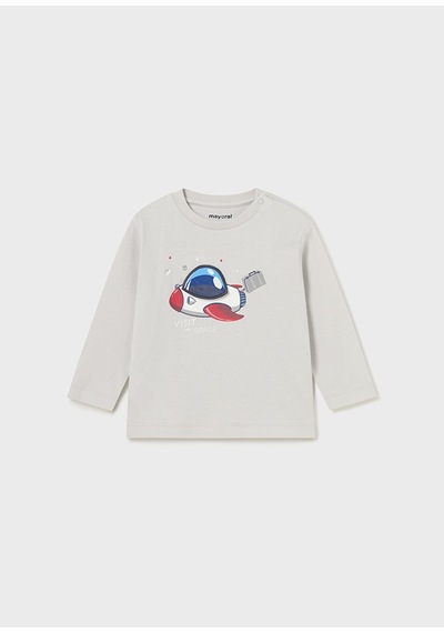 Mayoral Gri Bebek Tshirt - Mayoral - Açık Gri - 18-ay - 2014--açık Gri-18-ay