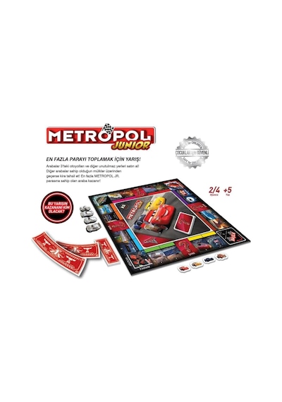 Cars Metropol Junior Kutu Oyunu Standart
