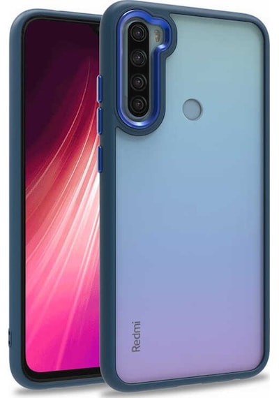 Xiaomi Redmi Note 8 Kılıf Flora Sert Silikon Arkası Cam Şeffaf