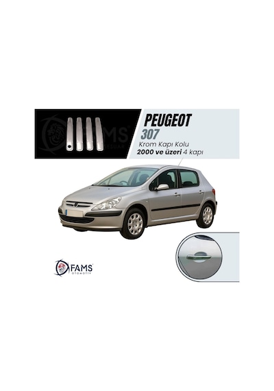 Peugeot 307 Krom Kapı Kolu 4 Kapı 2000 Üzeri P. Çelik