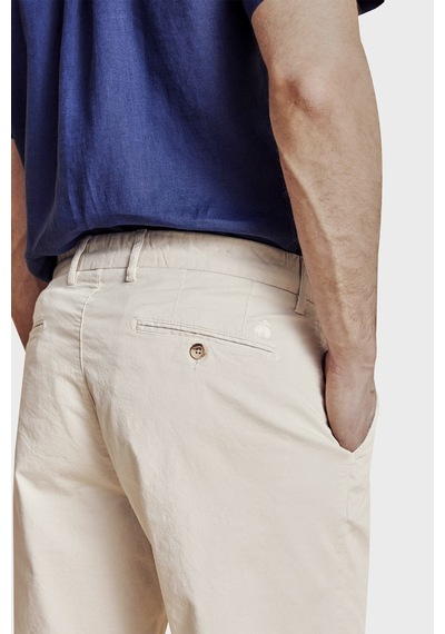 Brooks Brothers Pamuklu Duble Paça Normal Bel Bermuda Şort Erkek Şort Bbss26mso004142 Bej
