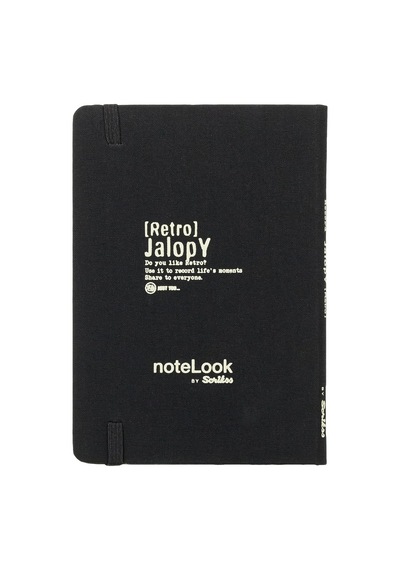 Notelook Scrikss Tekstil Kapak Çizgili Defter A6 Beyaz Çok Renkli