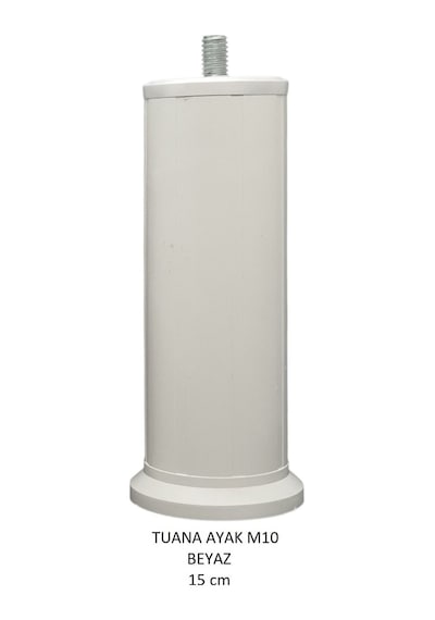 Tuana Ayak 15 cm M10 Cıvatalı Beyaz