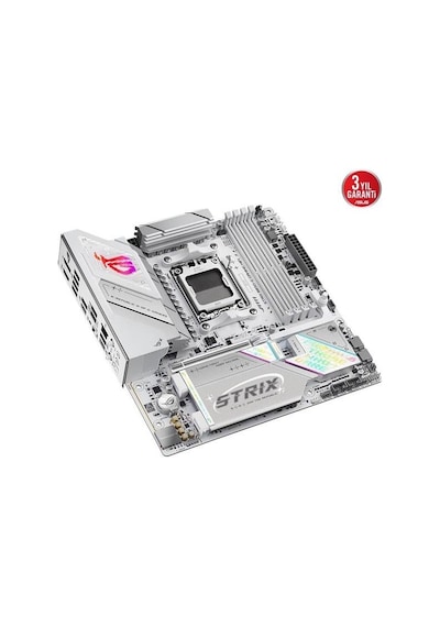 Asus Rog Strıx B850-g Gamıng Wıfı7 Ddr5 Hdmı-dp Typec Pcıe 5.0 Am5 Matx Beyaz