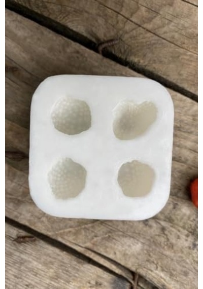 Dörtlü Mum Kalıbı Silikon 2 5 X 2 5 X 3 Cm Küçük Süsleme Kalıbı 1 Adet Çok Renkli