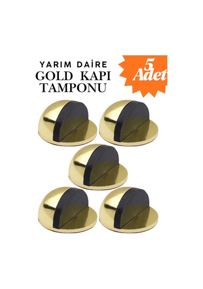 5 Adet Gold Yarım Daire Yapışkanlı Kapı Tamponu Kapı Stoperi Metal Kapı Stopu Durdurucu 5 Adet Gold Yarım Daire Yapışkanlı Kapı Tamponu Kapı Stoperi Metal Kapı Stopu Durdurucu
