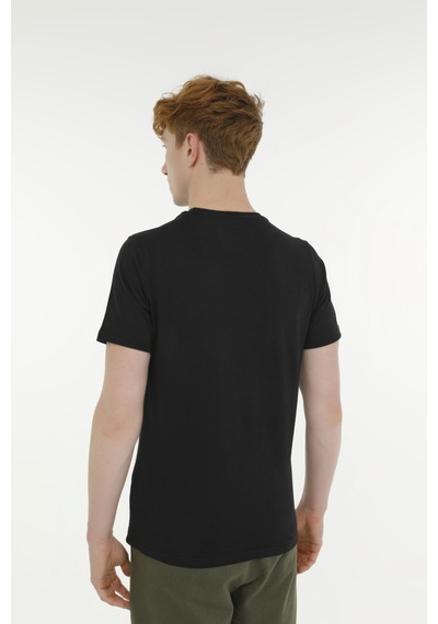 Kinetix M-Sn220 Bsc C T-Shırt 3Fx Siyah Erkek Kısa Kol T-Shirt