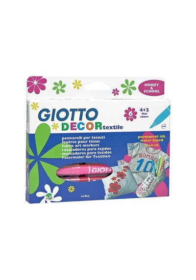Giotto Decor Tekstil Kalemi 6 Renk 494800