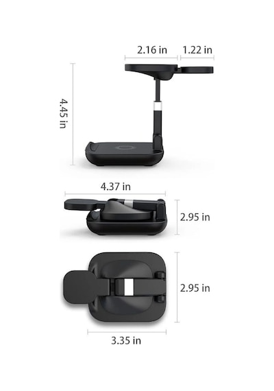 3-in-1 15w Kablosuz Şarj İstasyonu Telefon, Kulaklık Ve Akıllı Saat İçin Hızlı Wireless Charging Stand-1543