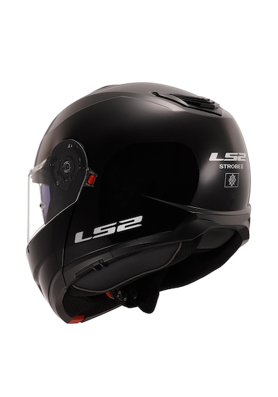 Ls2 Strobe 2 Çene Açılır Motosiklet Kaskı Parlak Siyah