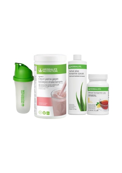 Herbalife Başlangıç Seti 1 Ad. Ahududu Shake 1 Ad. Aloevera 1 Ad. Limonlu Çay 50 Gr 1 Ad. Shaker
