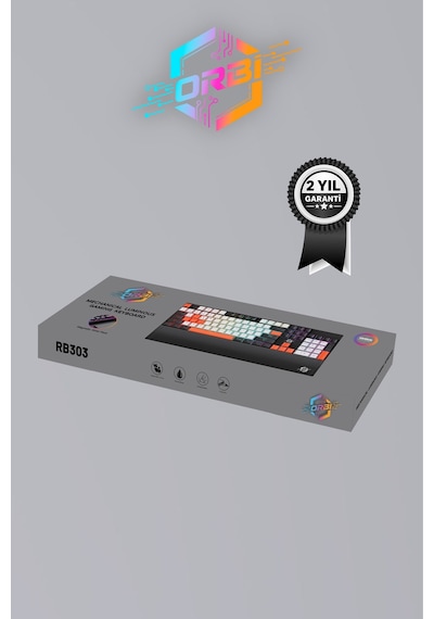 E-sport Uyumlu Ergonomik Bilek Destekli Türkçe Q Multimedya Rgb Blue Switch Oyuncu Klavye Rb303