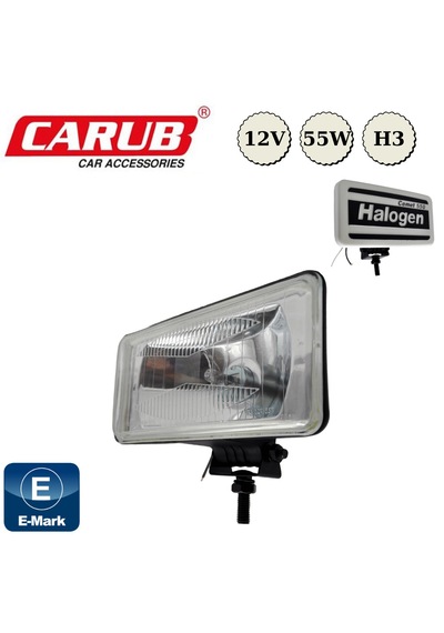 2 Adet Carub Sis Lamba Comet 550 20x9,5x8,5 Kapaklı Beyaz Sis Far
