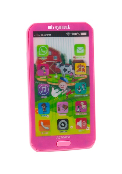 Oyuncak Cep Telefonu Pembe Işıklı Sesli Türkçe