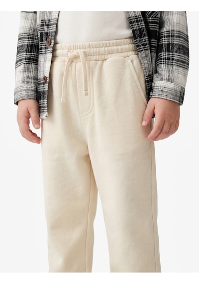 Koton Beli Lastikli Şardonlu Cepli Jogger Eşofman Altı Bej 7wmb40022tk Ekru