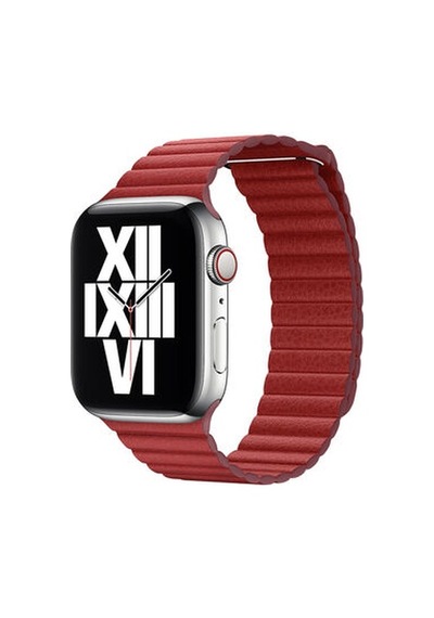 Apple Watch Uyumlu 38mm Krd-09 Deri Lop Kordon - Siyah