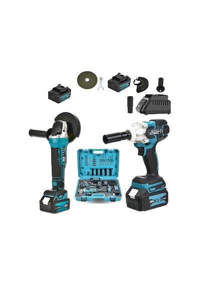 Prohummer Ph285 Akülü Ultra 2li Set 58w Somun Sökme Ve 125mm Avuç Taşlama