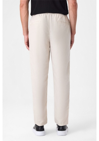 Back And Bond Beli Lastikli Rahat Kalıp Krem Jogger Pantolon Çok Renkli