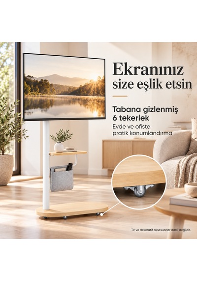 Npo Std5422 17 43" 15kg Tekerlekli Raflı Çantalı Dikey/yatay Açı Ayarlı Mobil Monitör Ve Tv Standı Diğer Npo Std5422 17 43" 15kg Tekerlekli Raflı Çantalı Dikey/yatay Açı Ayarlı Mobil Monitör Ve Tv Standı Diğer