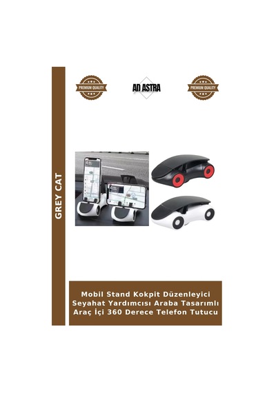 Mobil Stand Kokpit Düzenleyici Seyahat Yardımcısı Araba Tasarımlı Araç İçi 360 Derece Telefon Tutucu Diğer