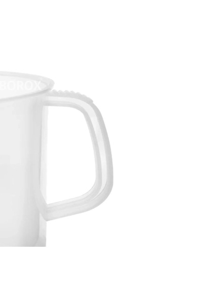Borox Kulplu Plastik Beher 500 Ml - Kabartma Dereceli Beaker