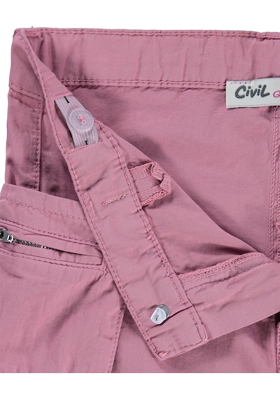 Civil Girls Üç Cepli Kargo 6-9 Yaş Pantolon - Pembe Gülkurusu