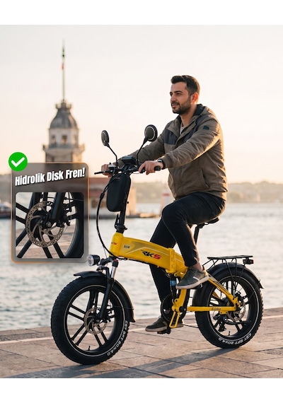Rks Rd8 Premıum Elektrikli Bisiklet Sarı - 1500w