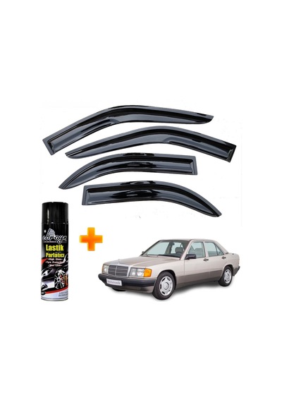 Mercedes 190e Mügen Cam Rüzgarlığı 4 Lü Takım +500ml Lastik Parlatıcı