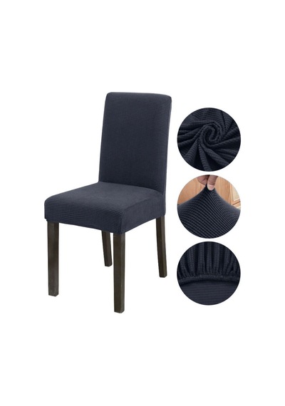Bambu Nano Kumaş Likralı Yıkanabilir Sandalye Kılıfı Lastikli Tekli Sandalye Örtüsü