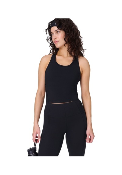 Sweaty Betty Sweaty Betty Power Medium Impact Crop Gym T Kadın Fitness Bra Blk Siyah