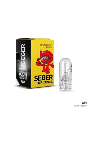 Seger Ampul W5w 24v 5w W2.1x9.5d T10 B. Dipsiz Standart Yenileme IS00-SEGER 209557