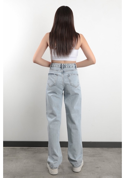 Giysa Jb Paris Boru Paça Yüksek Bel Boyfriend Jean %100 Pamuk Buz Mavi Kadın Kot Pantolon - 591-2139 Buz Mavi Giysa Jb Paris Boru Paça Yüksek Bel Boyfriend Jean %100 Pamuk Buz Mavi Kadın Kot Pantolon - 591-2139 Buz Mavi