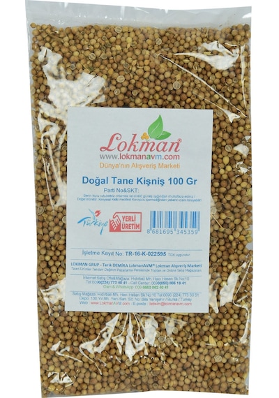 Lokman Doğal Tane Kişniş 100 G