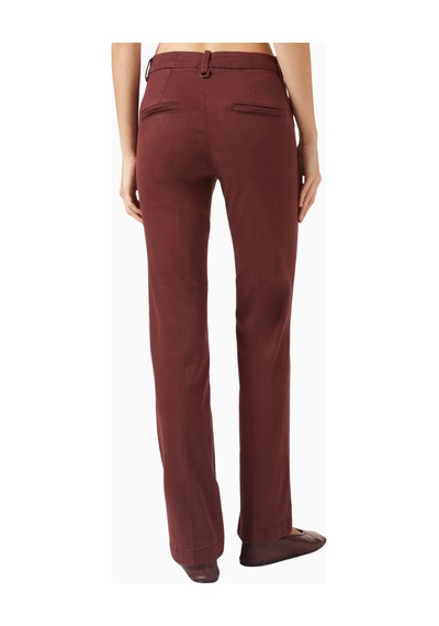 Marella Rovo Straight - Fit Pantolon,, Zarif Kesim Ve Modern Ofis Stili Bordo