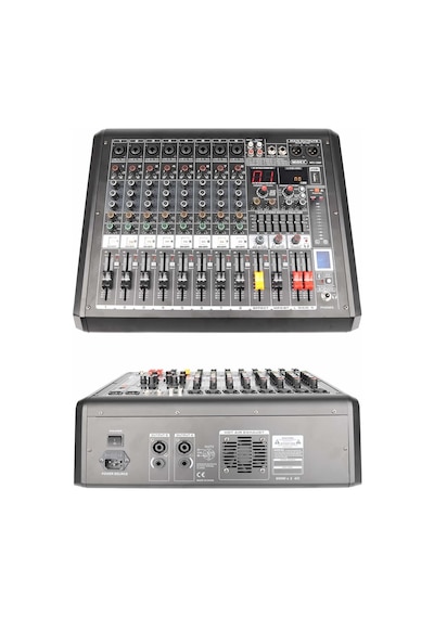 Midex MPX-1200P Power Mikser Amfi 8 Kanal 2x600W Dijital Efekt Bt EQ Usb