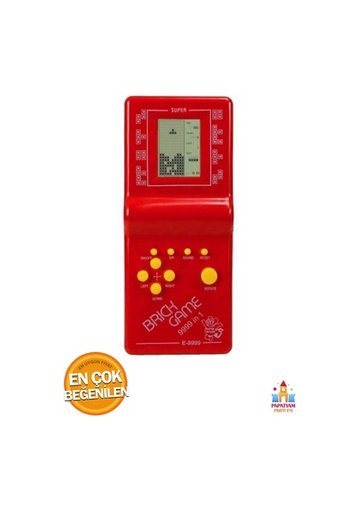 Nostaljik Gameboy Tetris Konsolu - Renkli Pil İle Çalışan Oyuncak Konsol