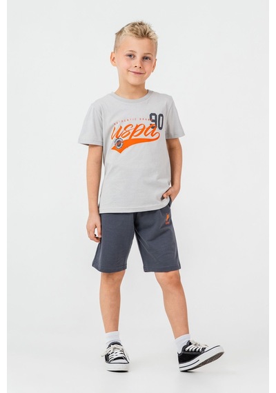 U.s. Polo Assn. Erkek Çocuk Gri Bermuda Takım Us2431-c-v2 Gri
