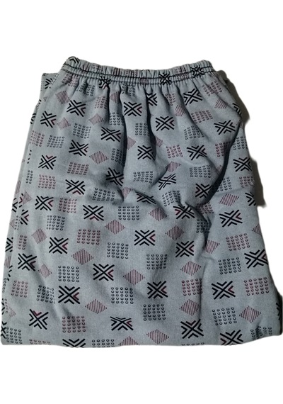 Abarta Erkek Battal Manşetli Ağlı Pijama Altı -3xl-4xl-1 Adet Açık Mavi