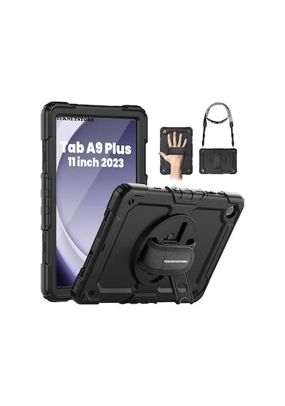 Samsung Galaxy Tab A9 Plus 11 Inç Tablet Uyumlu Sm-x210 Tablet Kılıfı Askılı Defender Yüksek Koruma Kılıf