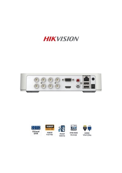 Ds-7108hghı-m1 8 Kanal Mini Dvr H.265+ Kayıt Cihazı